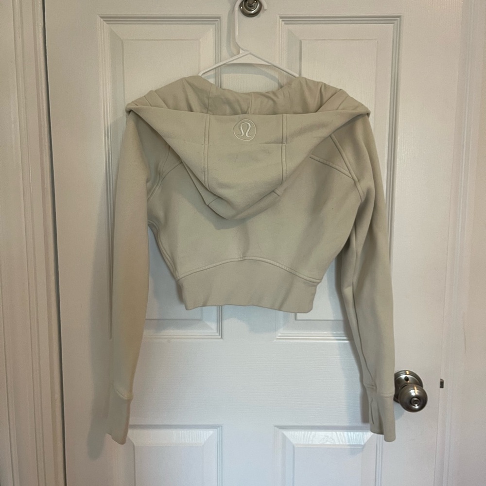 Lulu cropped scuba zip up
